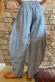 Sundaze Cheesecloth Chalk Stripe Classic Barrel Pant Denim